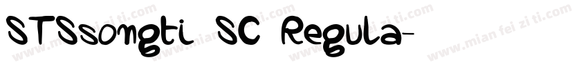 STSsongti SC Regula字体转换
